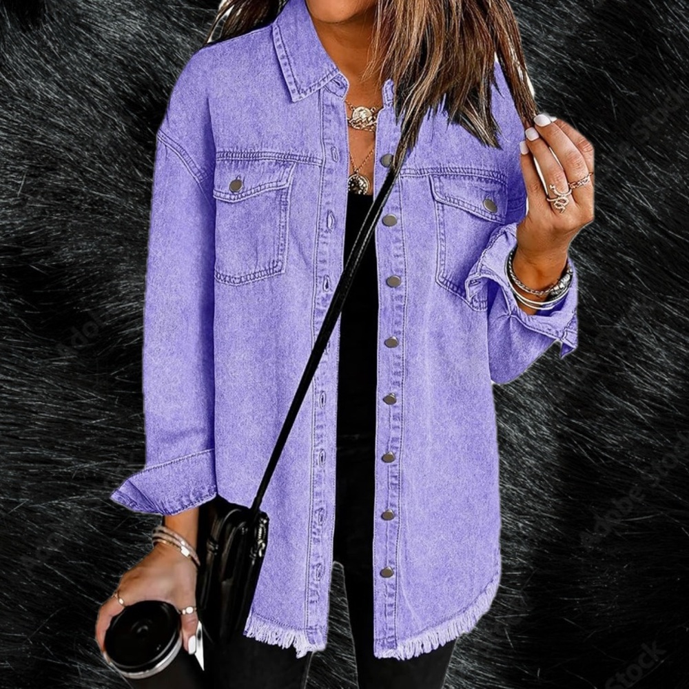 Oversized Boyfriend Denim Shacket